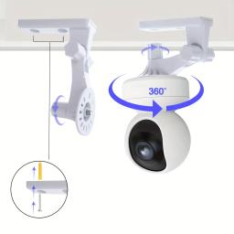 Suporte de câmera de teto ajustável, compatível com Reolink E1, E1 Pro, Proteção da câmera 180 ° - Image 5