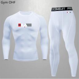 Terno de compressão de absorção de suor para treinamento, terno slim-fit para atletismo, ioga, ciclismo, basquete, corrida, esportes - Image 4