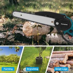 Kamolee-Brushless Serra Elétrica, Mini Chainsaw, Cortador de Madeira, Poda Jardim Power Tool, Makita 18V Bateria, 8" - Image 5