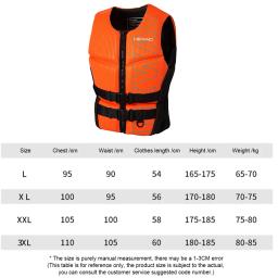 Flutuabilidade Neoprene Life Jacket, Colete Natação de Segurança para Crianças e Adultos, Colete salva-vidas de pesca para caiaque e surf - Image 6
