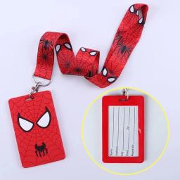 Miniso-Soft Glue Card Holder para Criança, Clipe de Cordão, Figuras Anime, Iron Man, Campus, Spiderman, Campus ID, Toy Gifts, Cabresto, 6 estilos - Image 4