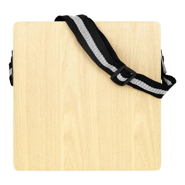 Cajon Box Drum Ashtree: Bateria de Mão Compacta com Alça Ajustável para Viagens e Performances Musicais