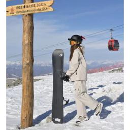 Terno de esqui feminino à prova dwindproof água vento esqui e snowboard velo jaqueta calças definir inverno grosso quente trajes neve ao ar livre wea - Image 2