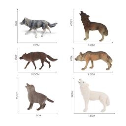 Simulação floresta selvagem animal lobo modelo grande lobo mau lobo branco figuras de ação cognitivo brinquedo crianças aprendizagem educacional presente - Image 6