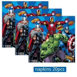 Suprimentos de Festa de Super Heróis Vingadores, Decoração de Aniversário Infantil, Copo Boy, Prato, Guardanapo, Toalha de Mesa, Balão para Criança - Image 5