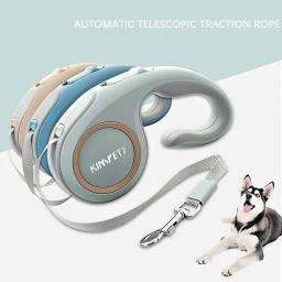 Trela telescópica automática para cães de estimação, adequada para pequenas e médias dimensões, profissão diária, novo, 3m, 5m - Image 1