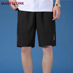 Calções casuais de secagem rápida masculina, corrida, esportes, bolsos com zíper, calças curtas, fundo de homem, preto, L-XXXL, novo, verão - Image 4