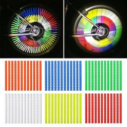 Luz de advertência da segurança para a bicicleta, acessórios do ciclismo, tiras reflexivas, grampo-em luzes, borda da roda falou - Image 1