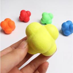 1 pçs coordenação reflex reação hexagonal bola agilidade hexagonal tênis de fitness reação bola treinamento esportes bolas de fitness - Image 5