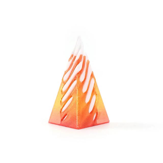 Mini Vortex Brinquedo Pirâmide Impossível Efeito Ilusão 3D Impresso