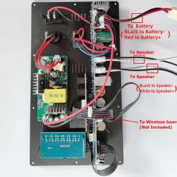 Placa de Amplificador Estéreo Digital para Alto-Falante, Microfone, Guitarra, Bluetooth 2.0, 12V, 220V, 2*150W, 300W, 8-18 Polegadas - Image 5