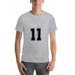Futebol americano clássico Sport Jersey Vintage, número no fundo preto e branco, base de futebol t-shirt, 11 - Image 3