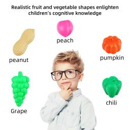 Carrinho de compras de simulação infantil, carrinho de compras de frutas e vegetais Guojiajia, equipado com um carrinho e 16 acessórios - Image 5