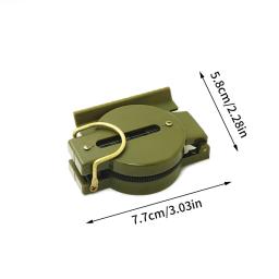 Bússola militar portátil para acampamento ao ar livre, Folding Len, Exército Verde, Caminhadas, Sobrevivência, Viagem, Navegação Precisa, Ferramenta de Expedição - Image 6