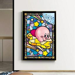 K-Kirbys-Jogo de desenhos animados Kit Pintura Diamante para Adultos, Arte Mosaico, Artesanato Pixel, DIY, Ponto Cruz, Decoração de Casa, Arte, Criação do Elemento, Bonito - Image 2