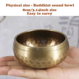 Conjunto de tigela tibetana, tigela de som, presente original, útil para meditação, ioga, alívio do estresse, música budista - Image 4