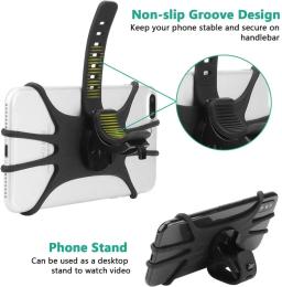 Universal Shockproof Suporte Elástico Silicone, Suporte Do Telefone Móvel, Acessórios De Ciclismo, Bicicleta, MTB, DVR, Suporte GPS - Image 4