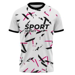 Homens Correndo Manga Curta Alta Qualidade Quick Dry Fitness Training Exercício Spandex Tee Print Patchwork Moda Jersey Shirts - Image 2