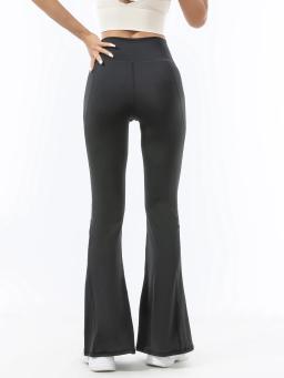 Calça de Yoga Perna Larga para Mulheres, Cintura Alta, Lift Hip, Esportes Nus, Casual Running Loose Flared Pants, Novo, 2022 - Image 4