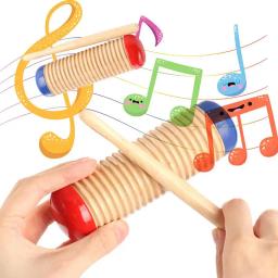 Instrumento guiro infantil, instrumento de percussão precoce, instrumento guiro para treinamento de tom musical com ferramenta de treinamento musical para - Image 2