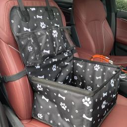 Assento de carro para cães com bolsos de armazenamento, Travel Seat Cover, Folding Hammock, Cesta para cães pequenos e médios - Image 1
