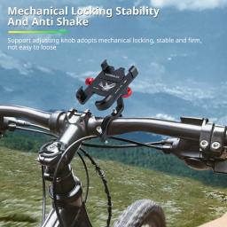 NEWBOLER MTB Phone Mount Stand Suporte Bicicleta 360 Graus Rotatable Alumínio Ajustável Bike Phone Holder Suporte Antiderrapante - Image 5