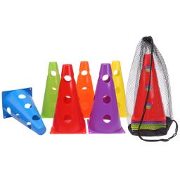 Futebol Agility Training Sport com Buraco, Durável Mark Cones, 12Pcs, 18Pcs, 24Pcs, 30Pcs, 36Pcs - Image 1