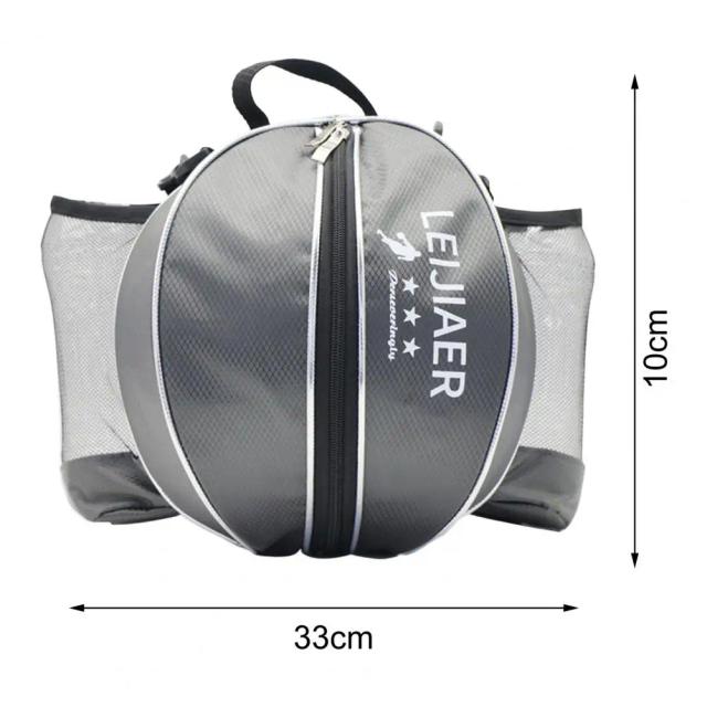 Mochila Dupla Abertura para Esportes: Saco de Armazenamento para Basquete, Futebol e Voleibol com Zíper e Bolsa de Ombro Crossbody