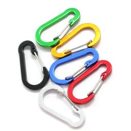 Mosquetão ganchos, equipamento de camping, liga de alumínio, sobrevivência, montanhismo, escalada, mosquetão ao ar livre para chaves, 6pcs - Image 5