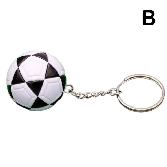 Chaveiro de Futebol Europeu em Imitação de Couro: Presente Ideal para Meninos e Brinquedos Elegantes