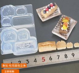 Molde Miniatura Clay Biscuit para Barbies, Doll Cozinha Acessórios, Miniatura Cozinha Acessórios, Legumes, Frutas, Bolo, Sobremesa, Moldes de Pão, Cookies, DIY - Image 5