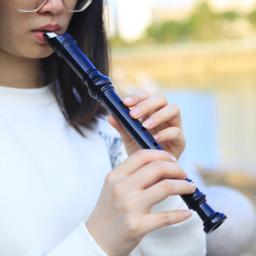 Flauta Plástica Longa para Iniciante, 8 Buracos, Chave G, Instrumento Musical, Gravador, Instrumentos de Sopros, Presentes Infantis, Vara De Limpeza - Image 5