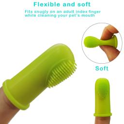 Cão de silicone dedo escova de dentes brinquedo para animais de estimação produtos para cães pequenos acessórios para cães suprimentos cuidados com os dentes do cão - Image 3