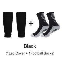 Caneleiras de alta elasticidade, Cobertura de perna de futebol, Meias antiderrapantes, Futebol, Tênis, Basquete, Aperto esportivo, Ciclismo, Equitação, 1 conjunto - Image 1