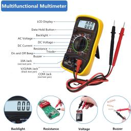Kit de ferro de solda 20 em 1, kit de solda com multímetro digital LCD, ferro de solda de 60 W com 5 pontas extras, suporte - Image 3