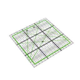 INNE-Praça Transparente Régua De Costura, Patchwork, Ferramentas De Medição, Alfaiate, Corte De Tecido, Artesanato, DIY, Estacionária, 15 cm - Image 4