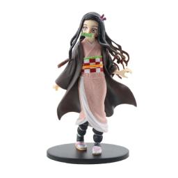Anime 16cm demon slayer figura kamado tanjirou nezuko figuras de ação pvc modelo brinquedos zenitsu estatueta inosuke kimetsu não yaiba - Image 2