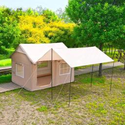 Barraca de acampamento exterior impermeável, cabine luxuosa, barracas Terylene, cabine - Image 4