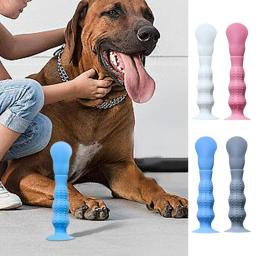 Silicone Pet Pomada Aplicador Cat Grooming Comb Escova de pasta de mancha de lágrima Ventosa Removedor para cães - Image 1