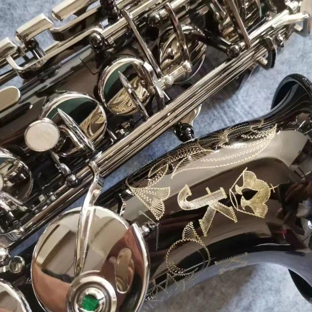 Saxofone Alto JK SX90R em Black Nickel e Silver Alloy - Instrumento Musical de Latão da Alemanha