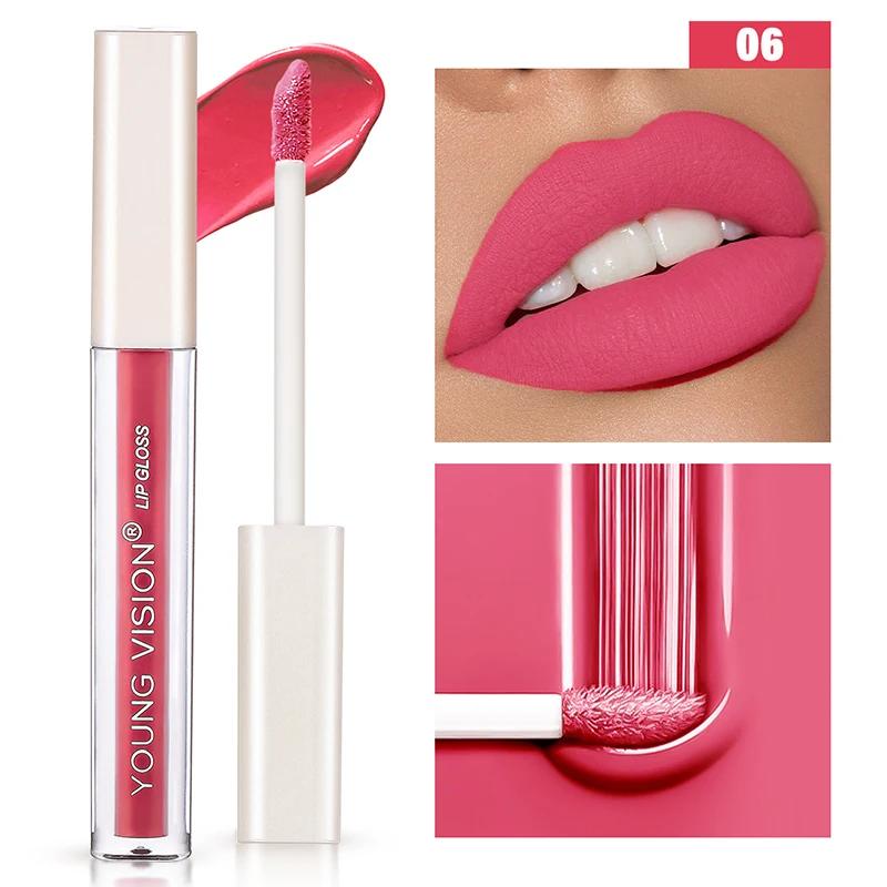 6 cores de veludo lábio maquiagem beleza longa duração labial esmalte creme matte gloss batom líquido novo copo antiaderente à prova dwaterproof água - Image 1