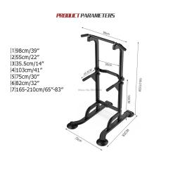 Barras Horizontais de Pull-up Ajustáveis, Barras Horizontais 150kg, Multifunções, Torre de Energia, Ginásio de Casa, Desporto, Treino - Image 5