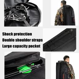 Arco composto com arco e flecha com bolso aljava seta, sacos acolchoados macios, mochila, caça, tiro, prática, 115cm - Image 6