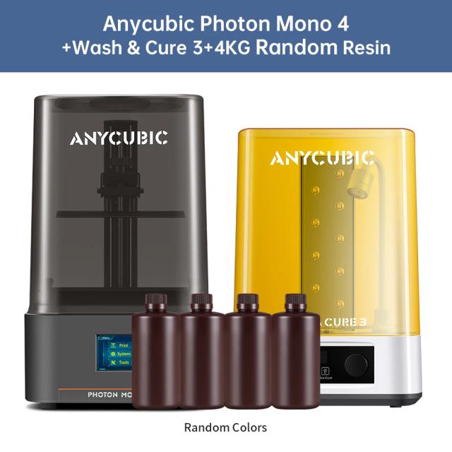 ANYCUBIC Photon Mono 4 Impressora 3D Resina UV 10K 7" Tela Alta Definição