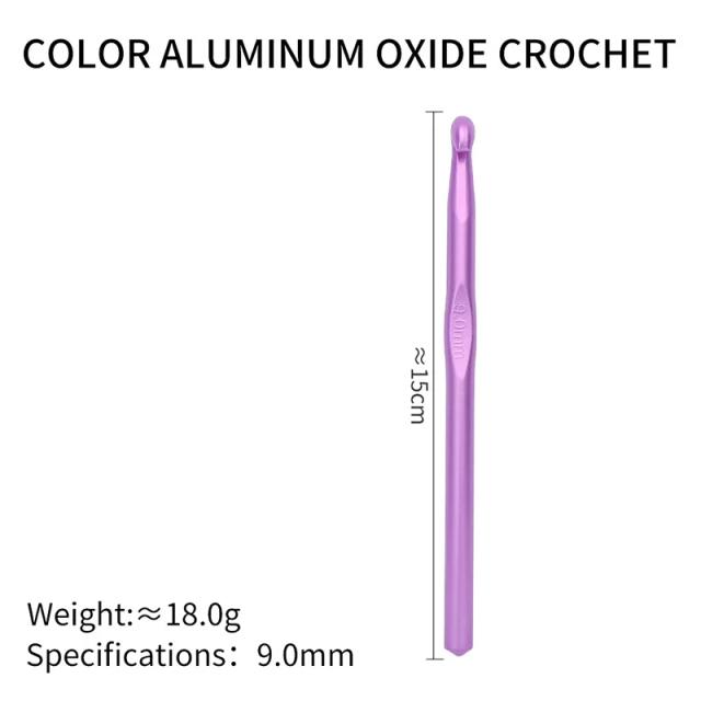 Conjunto de Agulhas de Alumínio para Crochê, Metálicas e Versáteis de 2 a 12mm para DIY e Acessórios de Costura