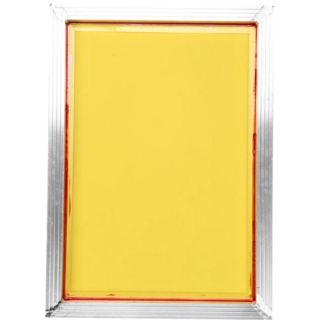 Moldura de Alumínio Reutilizável para Impressão em Serigrafia com Malha Amarela 120T - Estêncil 27x39cm 300Tpi - 1 Peça