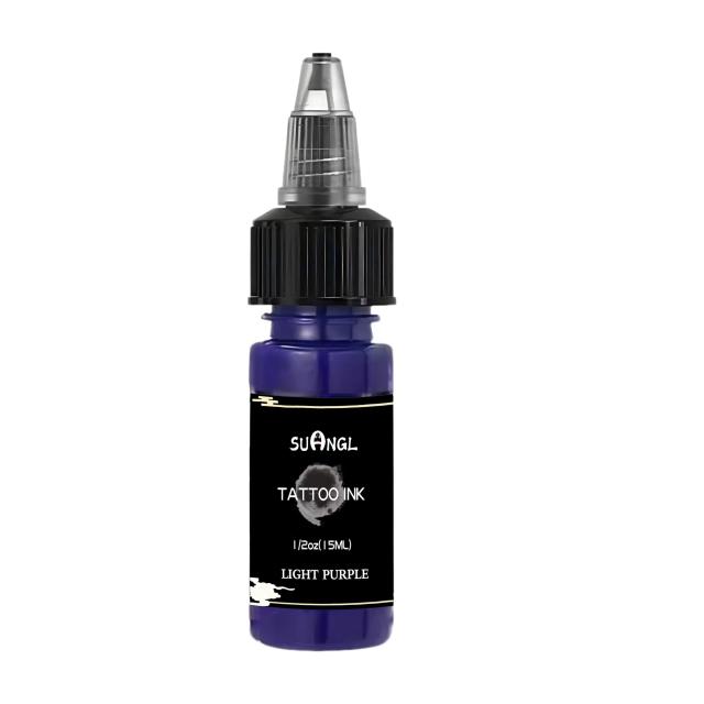Tintas Profissionais de Tatuagem SUANGL: Conjunto com 7 Cores Vibrantes, 15ml cada, Ideal para Tatuadores Experts