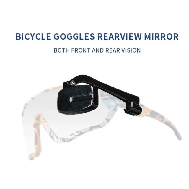 Óculos de Ciclismo Rrskit com Espelho Retrovisor Ajustável para Visão Traseira e Proteção Solar