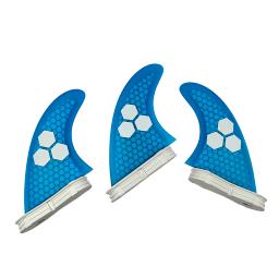 Tri prancha Fins Thruster Honeycomb Fins, Fibra de vidro Funboard Fins, Performance Core, G7 Tamanho, UPSURF FCS 2, Short Board Fins - Image 2