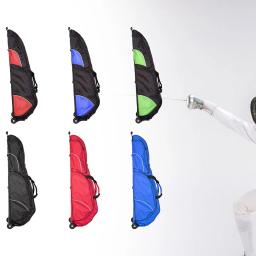 Bolsa de esgrima com rodas, conveniente para transportar, organizador de grande capacidade com alça, bolsa de armazenamento de esgrima para homens e mulheres - Image 1